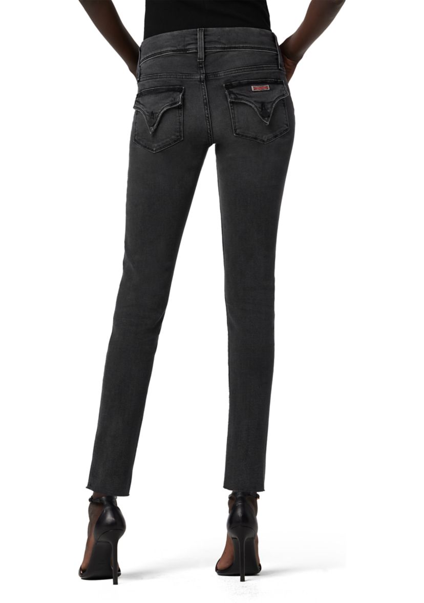 Womens Mid Rise Skinny Ankle Jeans 