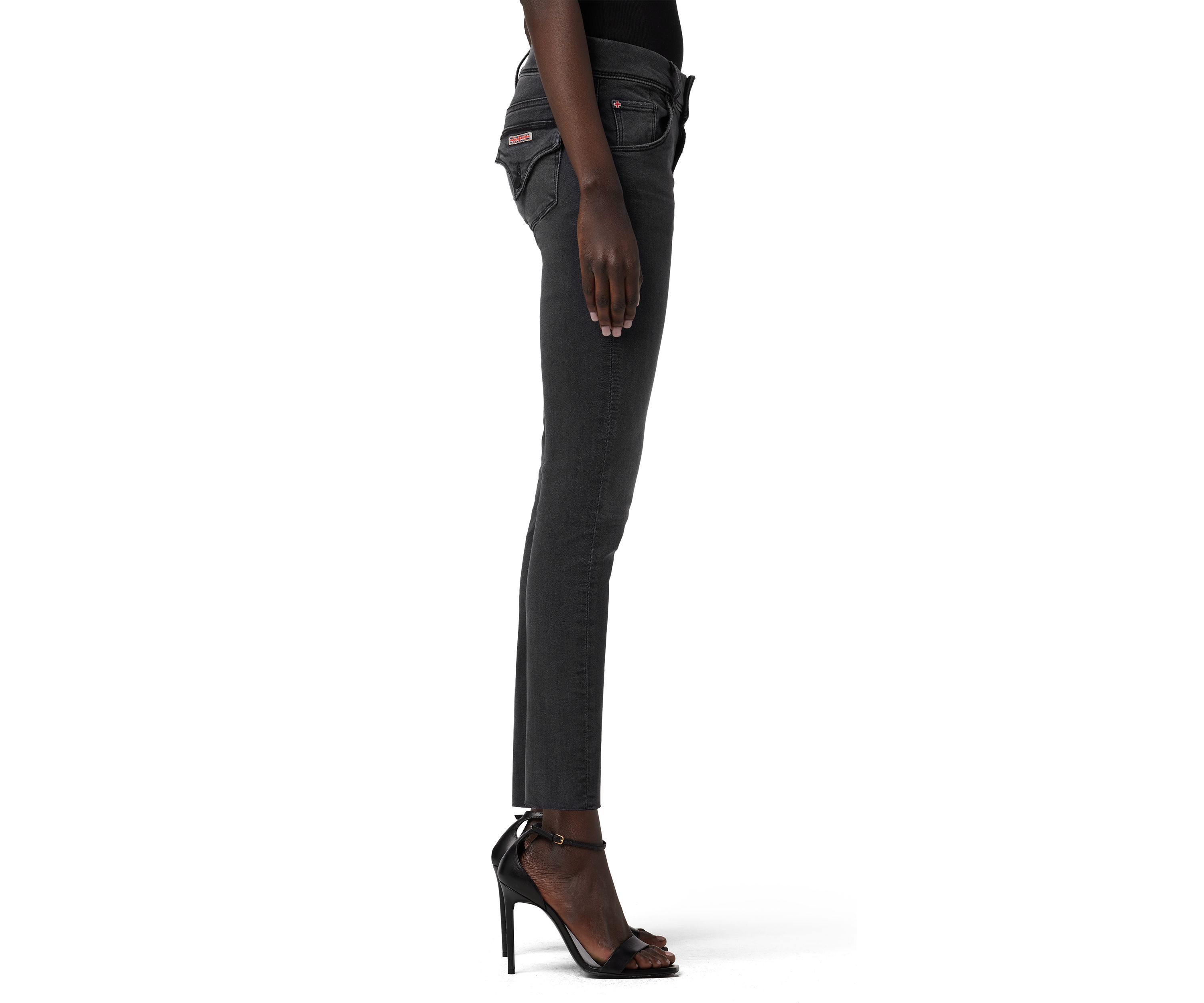 Womens Mid Rise Skinny Ankle Jeans 