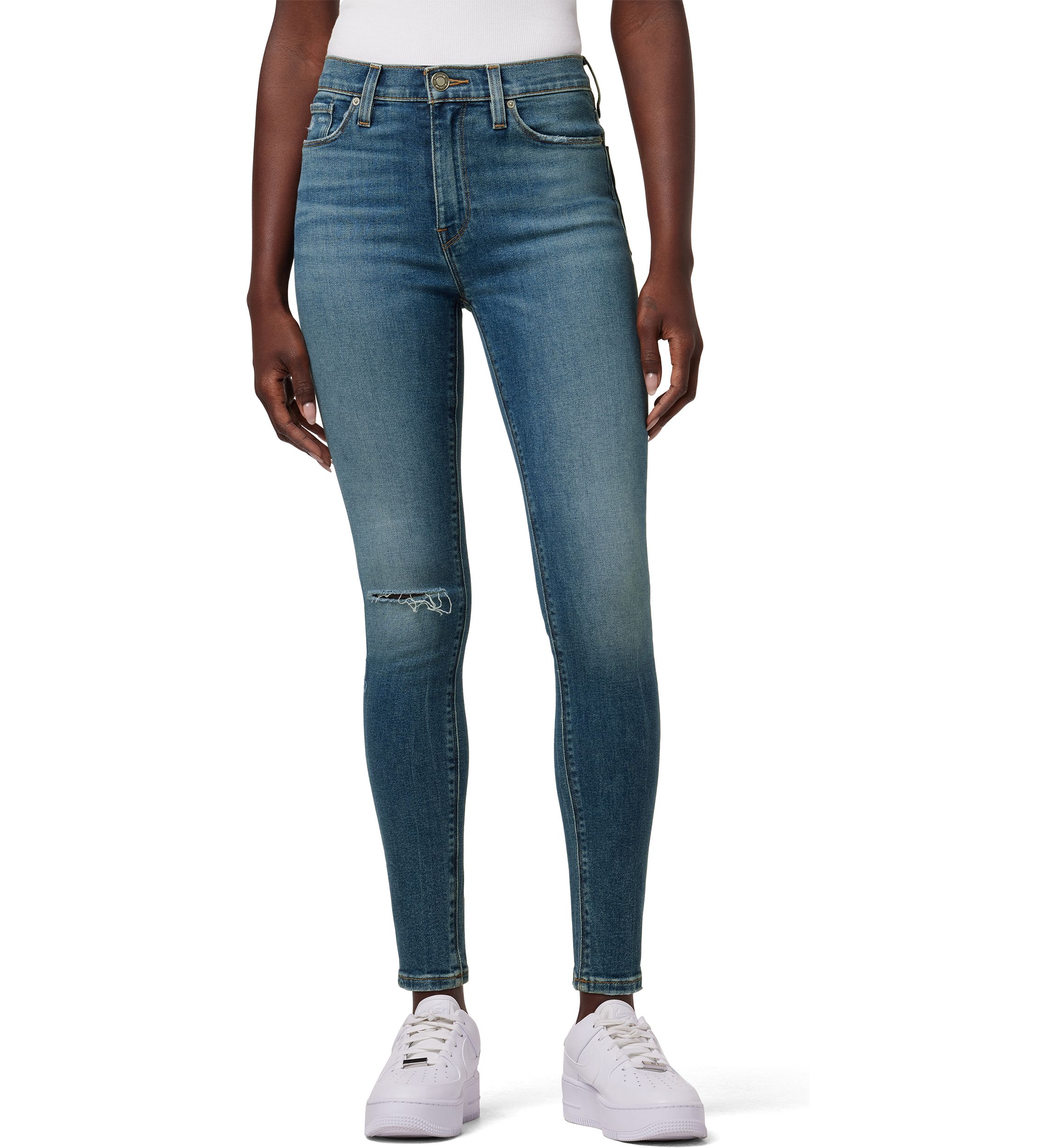 Womens Barbara High Rise Super Skinny Ankle Jeans