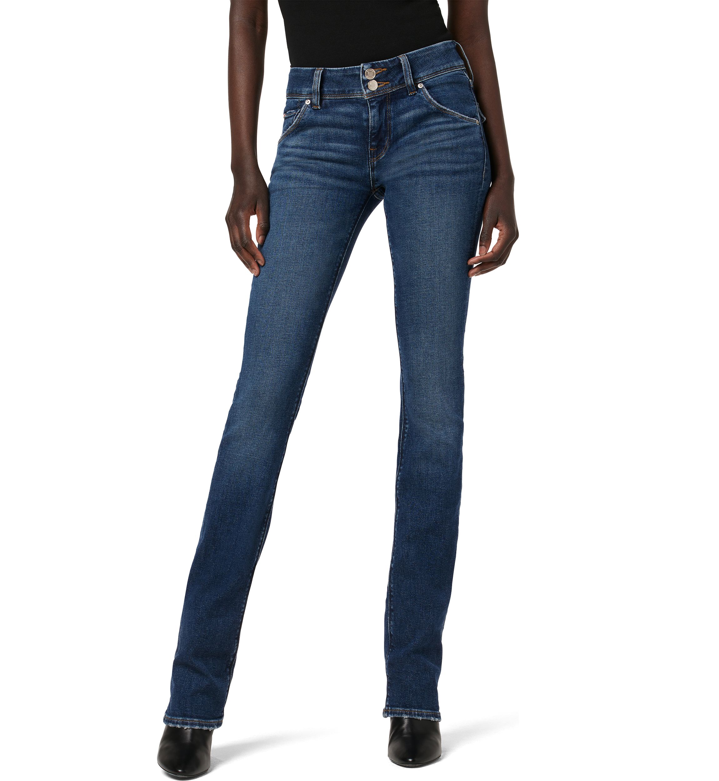 Womens Beth Mid Rise Baby Bootcut Jeans