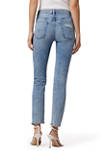 Womens Nico Mid Rise Straight Ankle Jeans