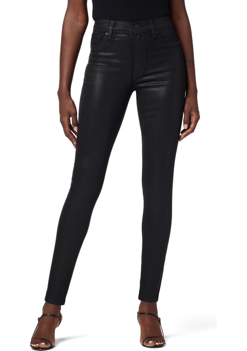 Womens Barbara Coated High Waist Skinny Jeans