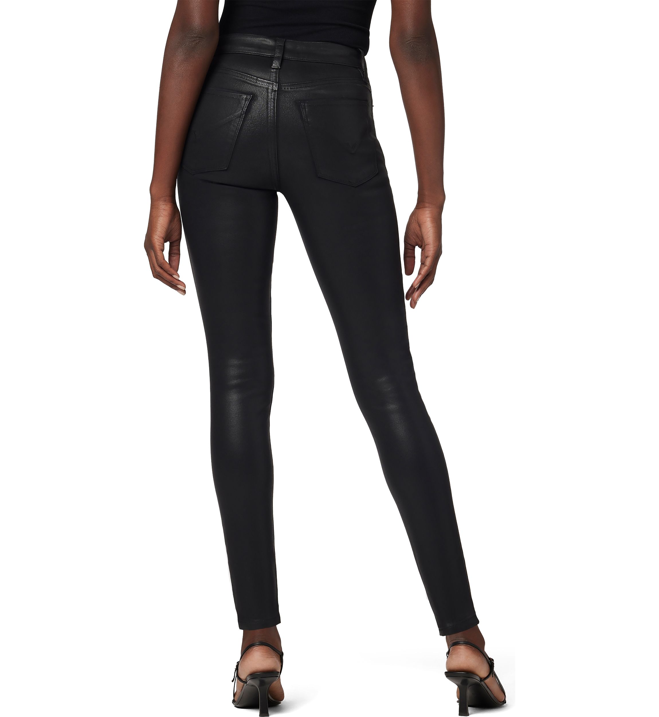 Womens Barbara Coated High Waist Skinny Jeans