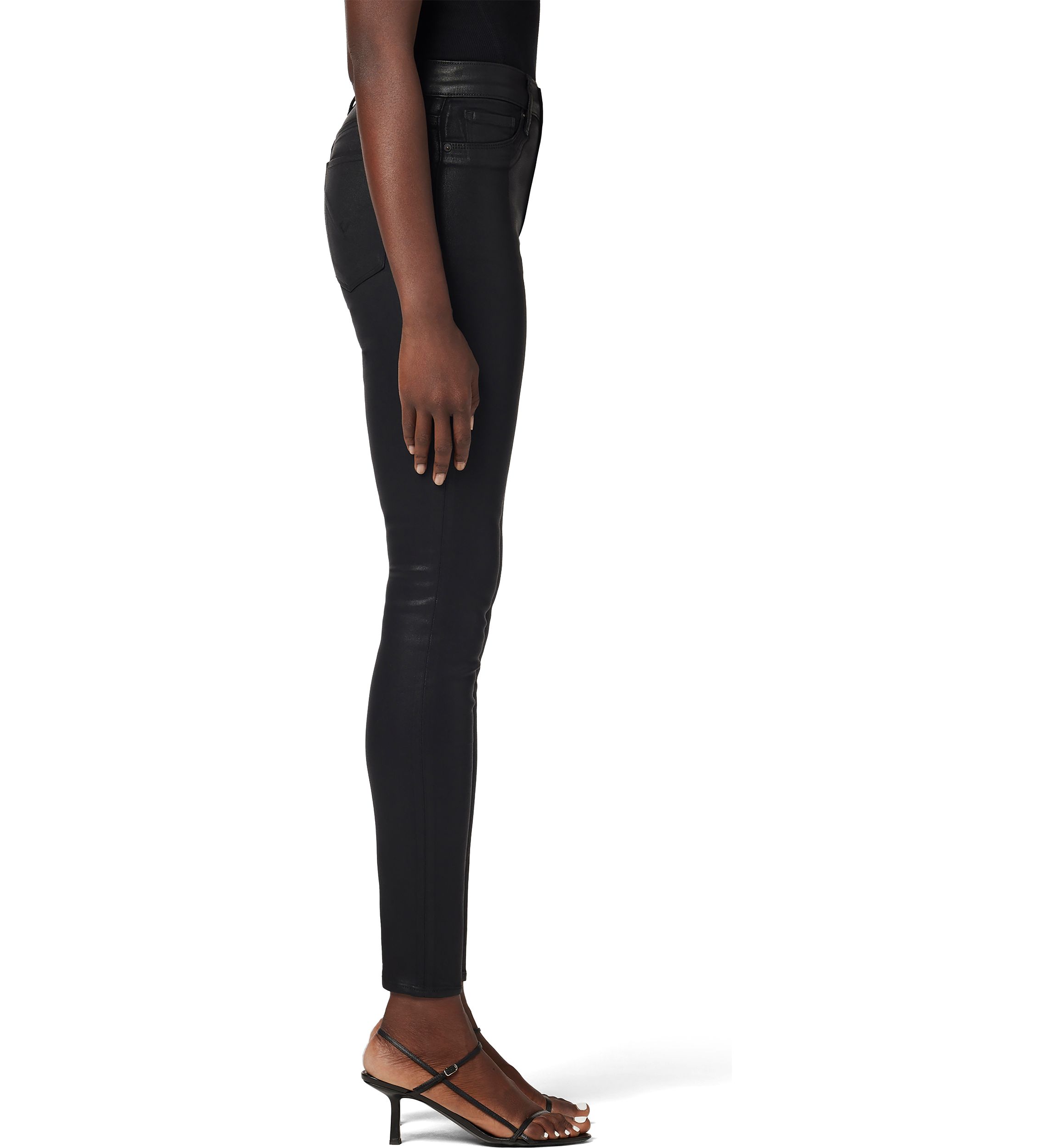 Womens Barbara Coated High Waist Skinny Jeans