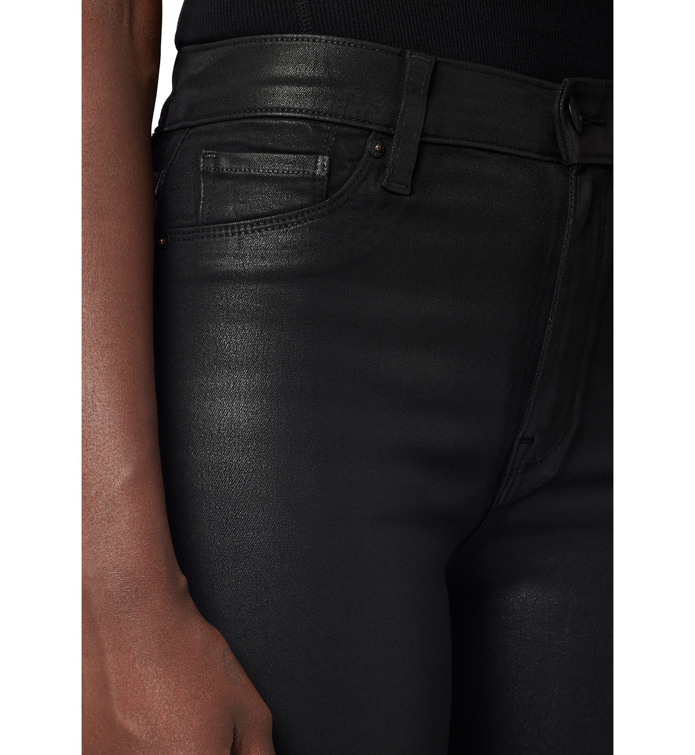 Womens Barbara Coated High Waist Skinny Jeans