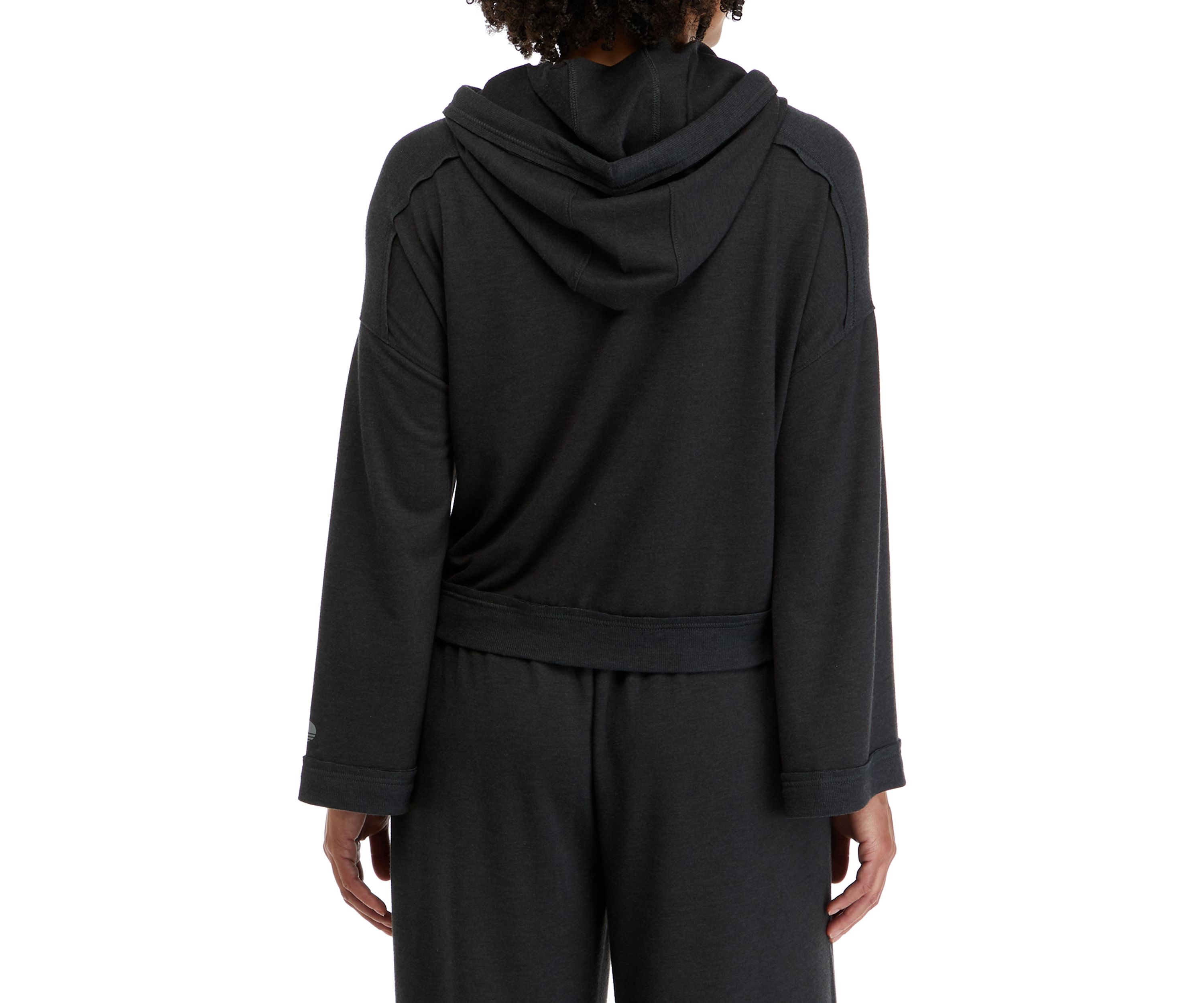 Drop Shoulder Flare Sleeve Hoodie 