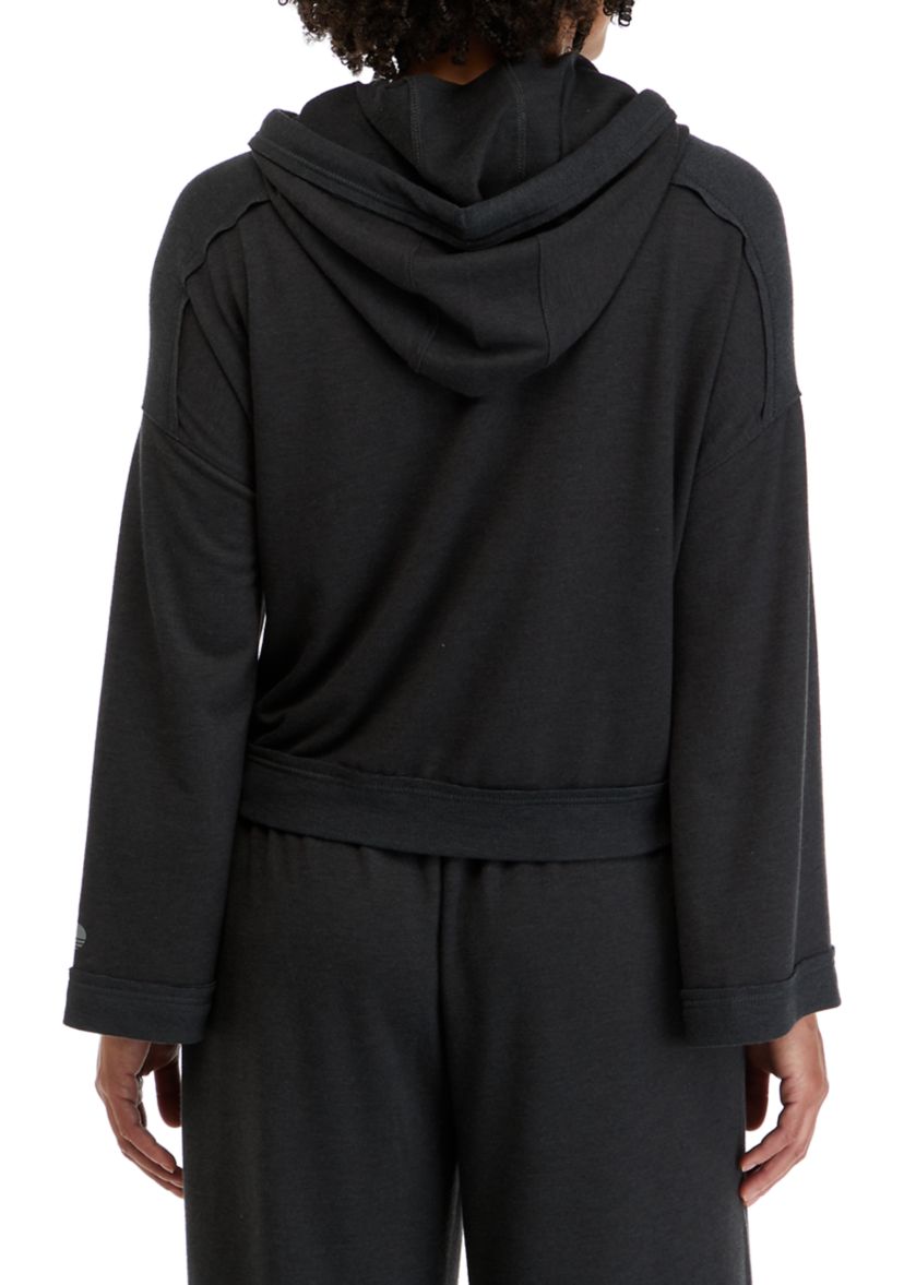Drop Shoulder Flare Sleeve Hoodie 