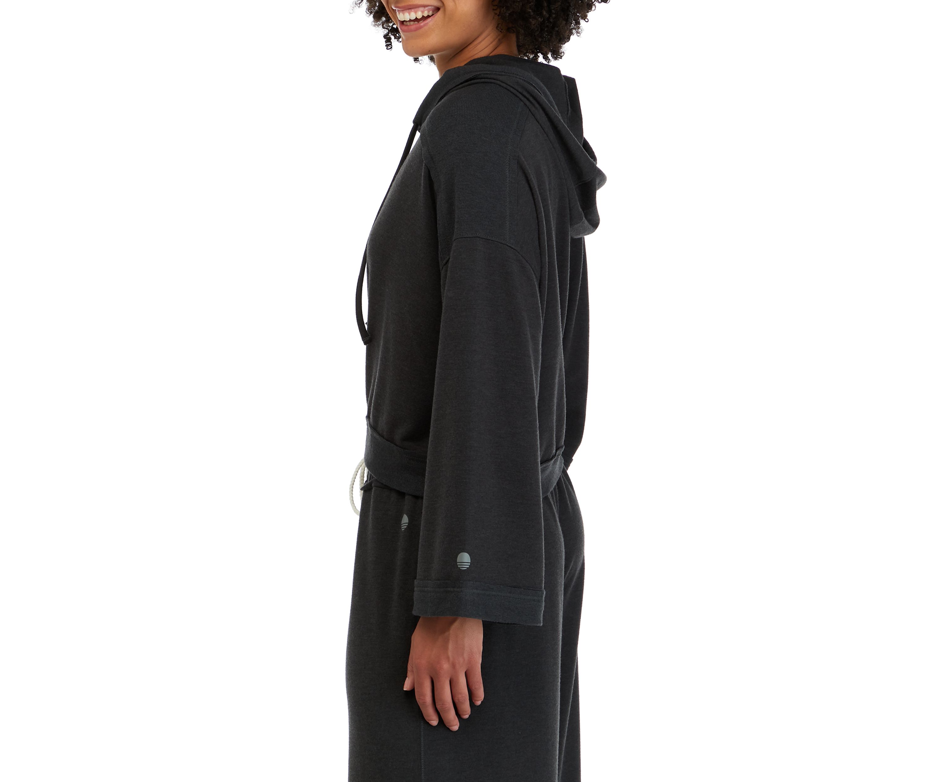 Drop Shoulder Flare Sleeve Hoodie 