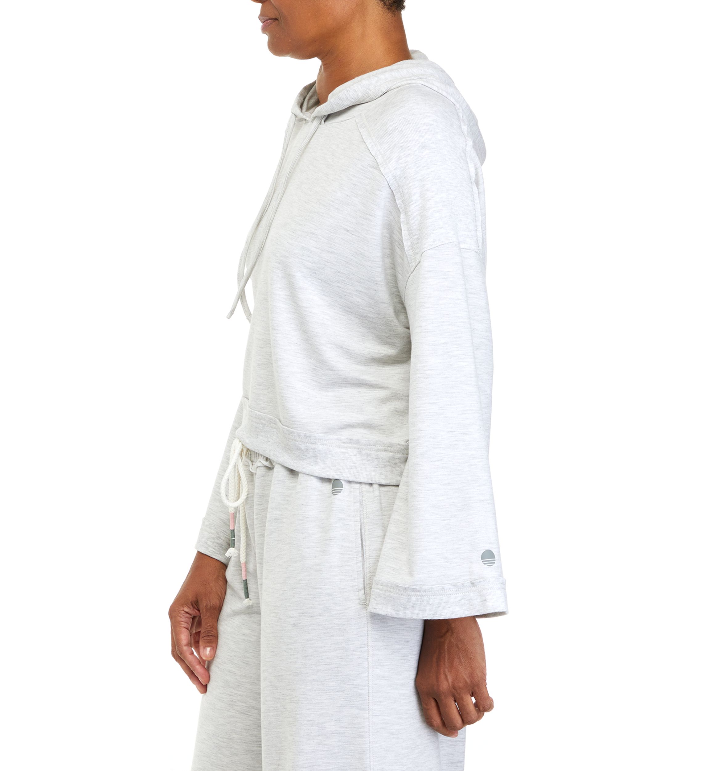 Wide Sleeve Cropped Hoodie 