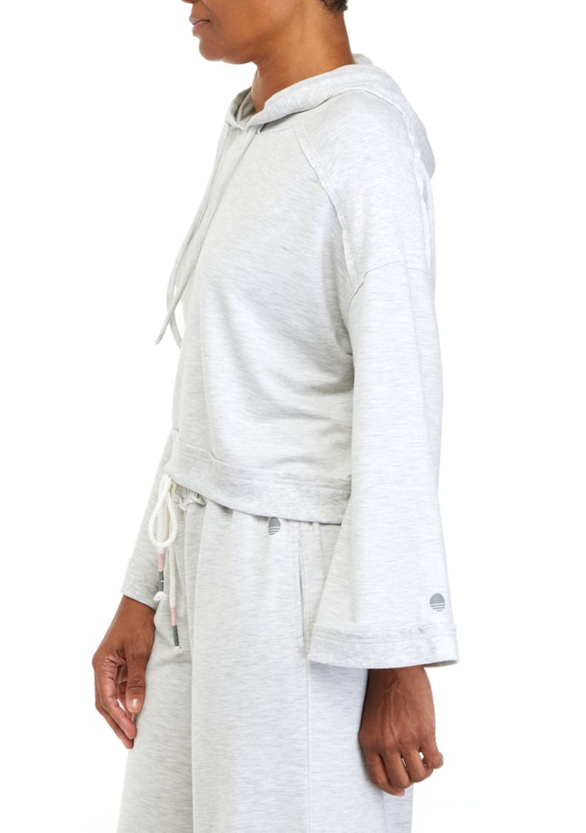 Wide Sleeve Cropped Hoodie 