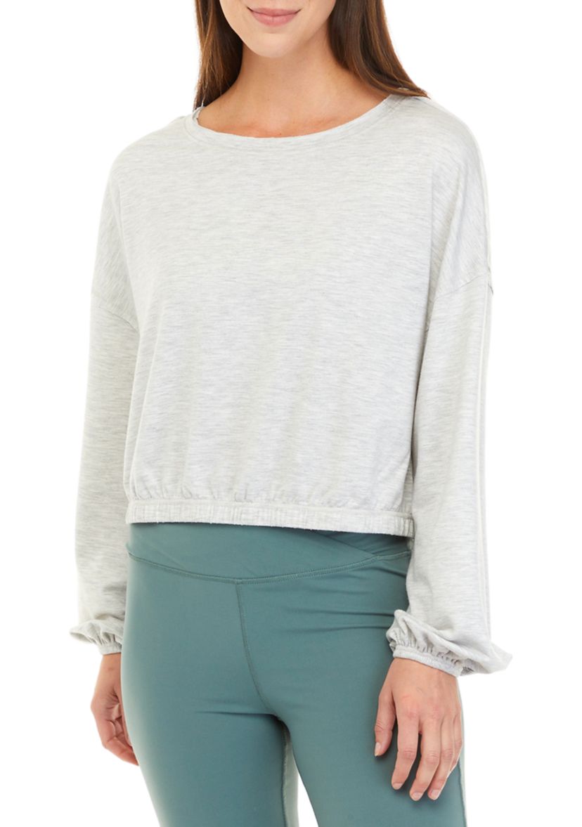 Bishop Sleeve Cropped Pullover 