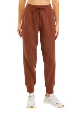 Coach Signature Joggers Womens M Beige Athleisure Wear Sweatpants