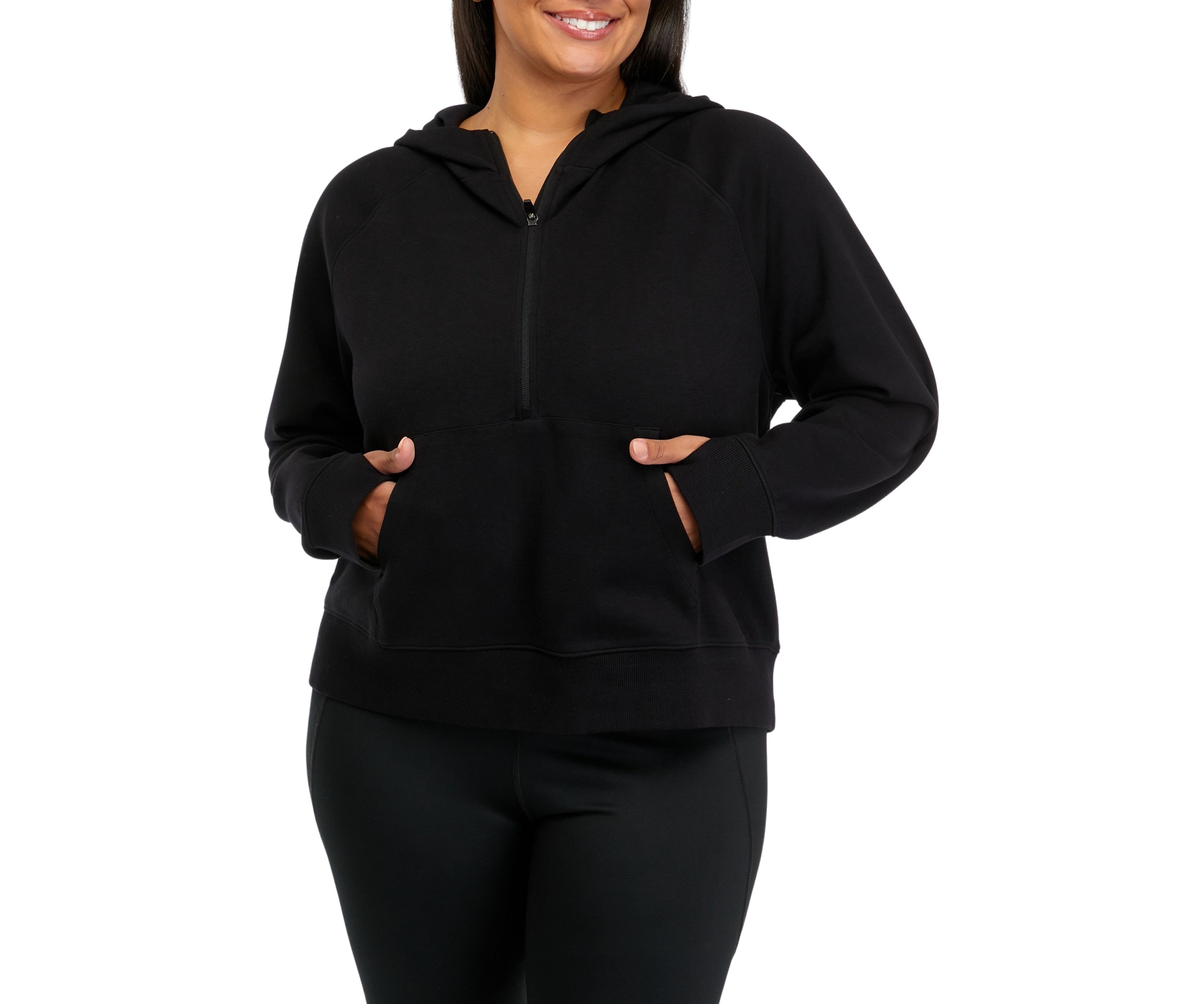 Plus Size Half Zip Endurance Hoodie 