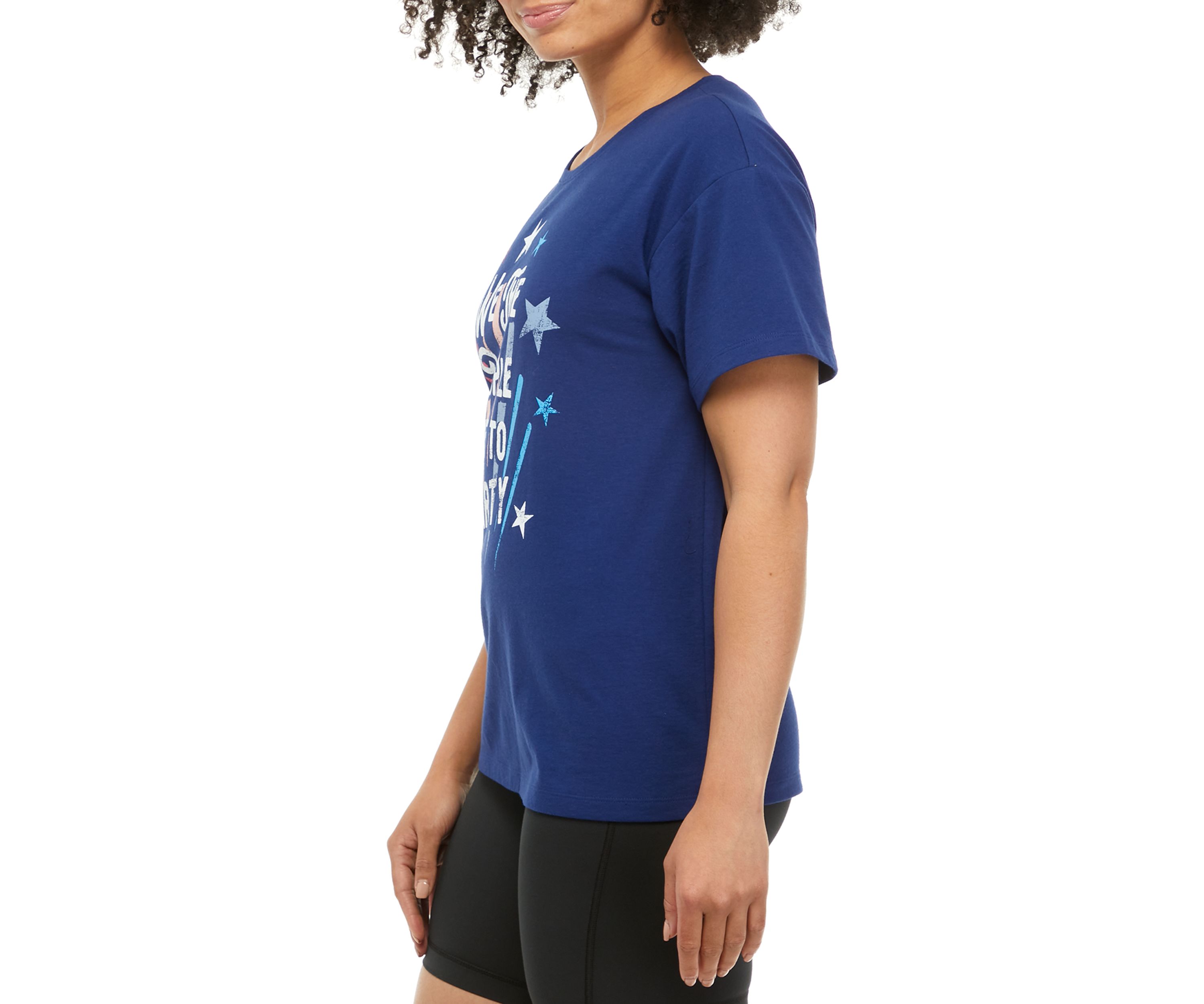 Juniors Short Sleeve Oversized Graphic T-Shirt