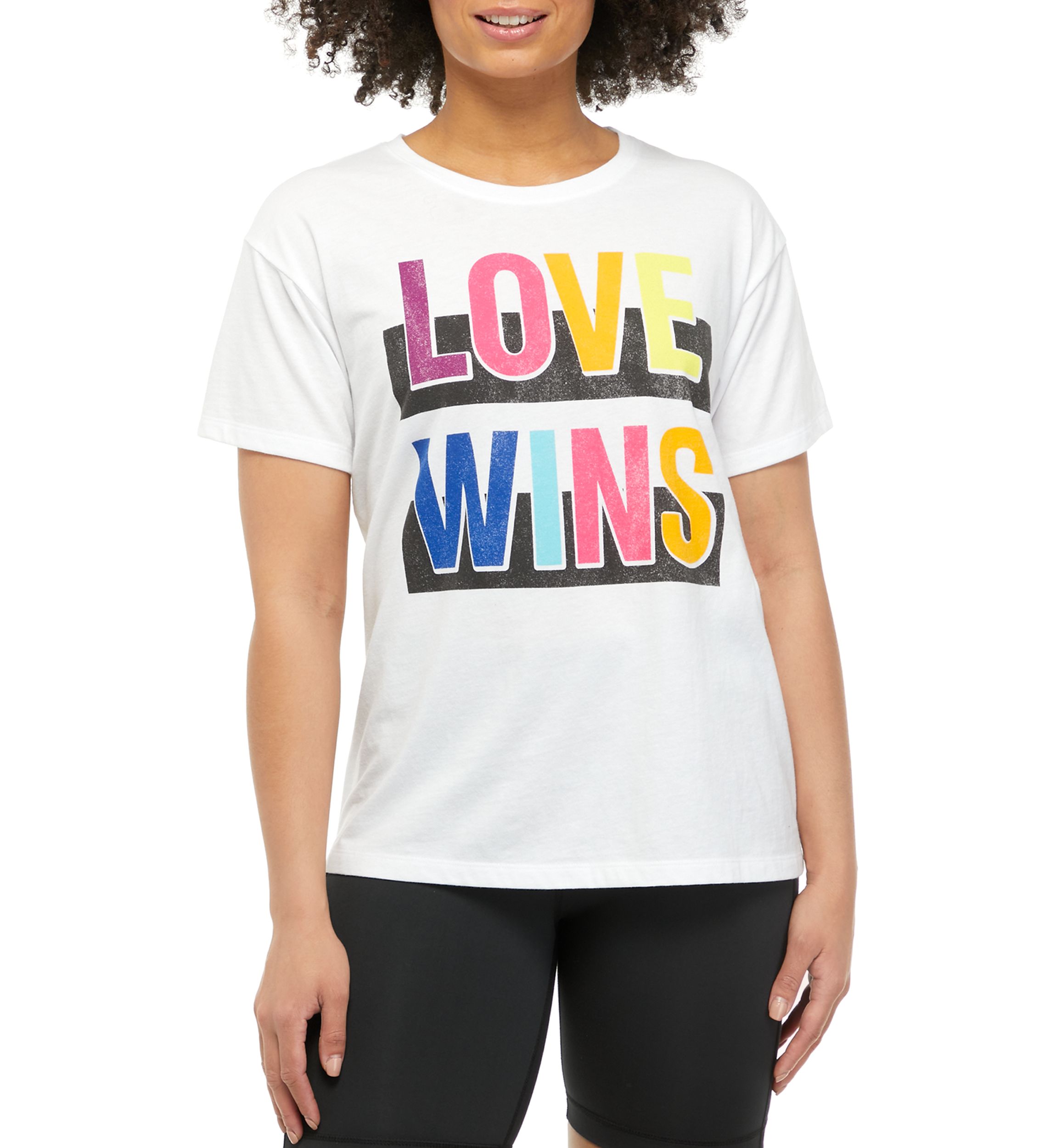 Juniors Short Sleeve Oversized Graphic T-Shirt