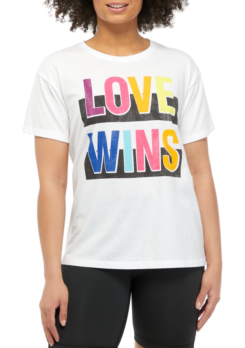 Juniors Short Sleeve Oversized Graphic T-Shirt