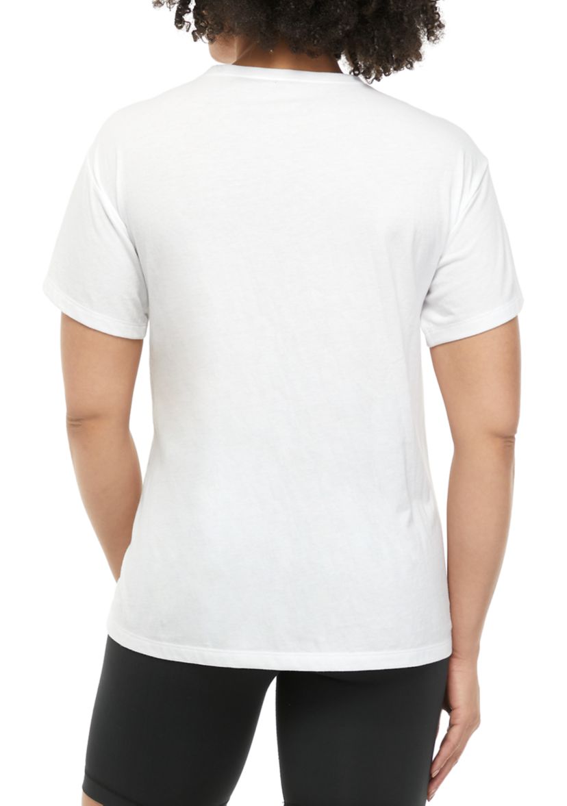 Juniors Short Sleeve Oversized Graphic T-Shirt
