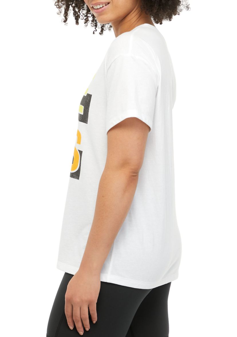 Juniors Short Sleeve Oversized Graphic T-Shirt