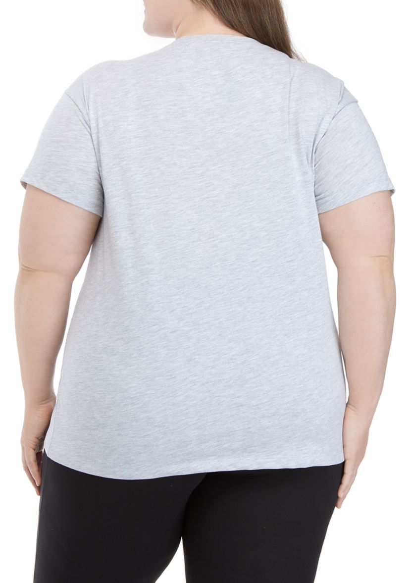 Plus Size Short Sleeve Oversized Graphic T-Shirt 