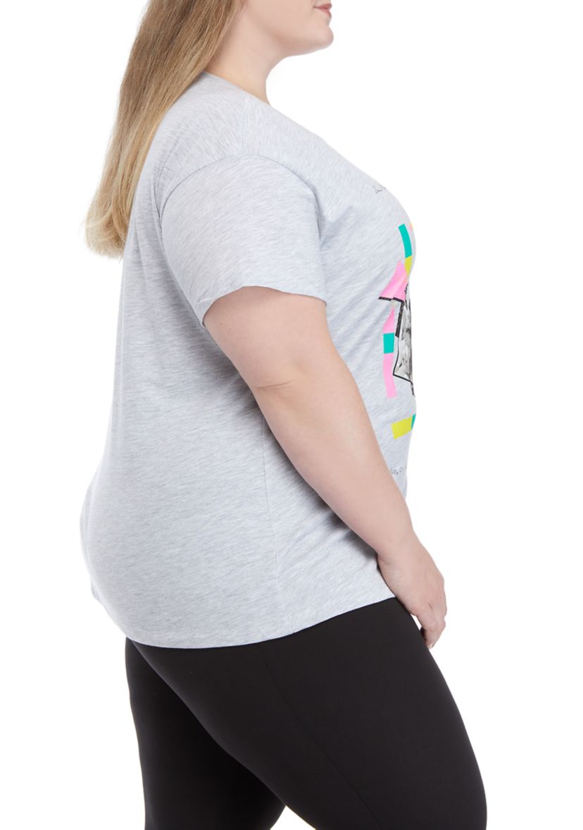 Plus Size Short Sleeve Oversized Graphic T-Shirt 