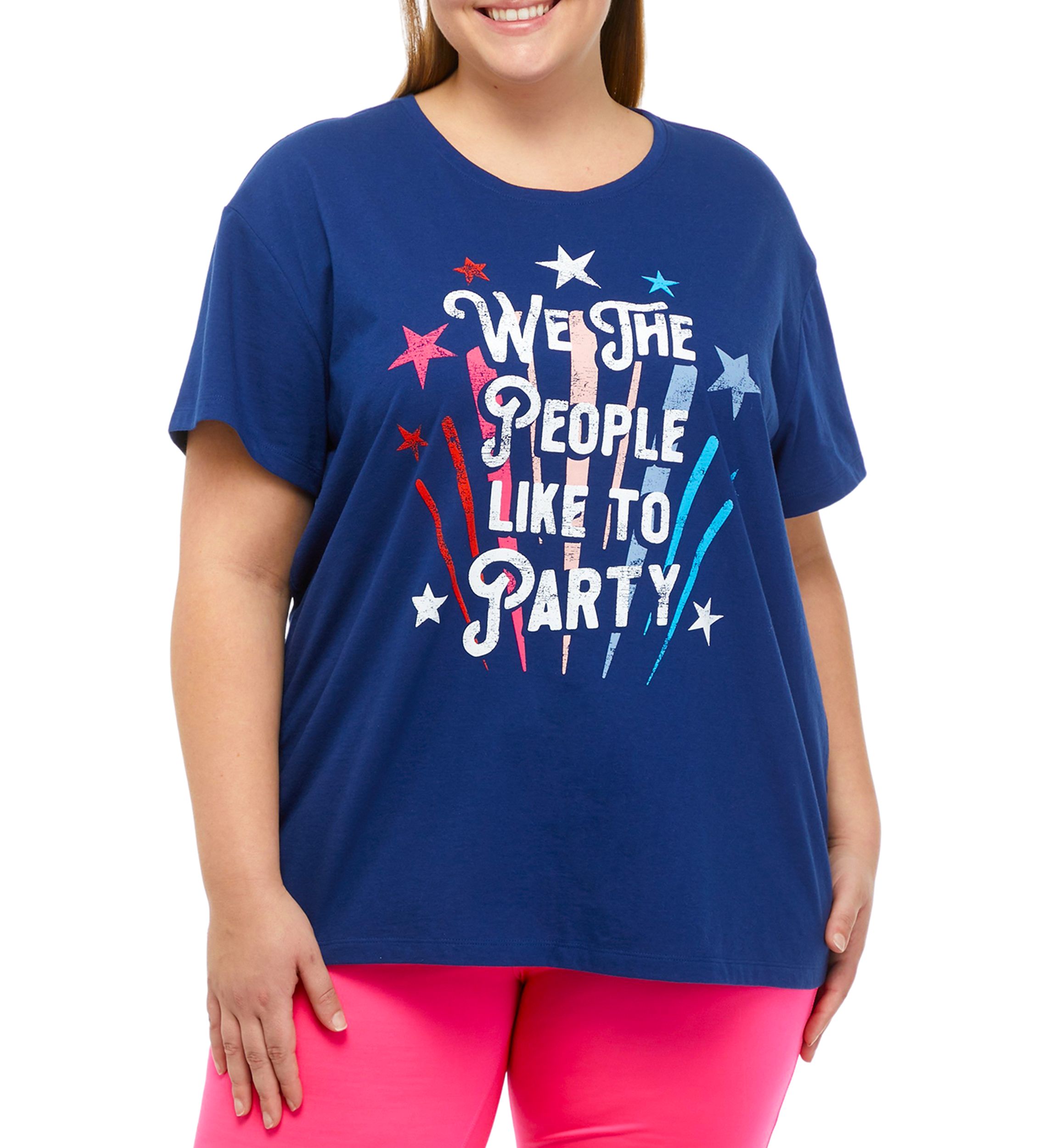 Plus Size Short Sleeve Oversized Graphic T-Shirt