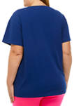 Plus Size Short Sleeve Oversized Graphic T-Shirt