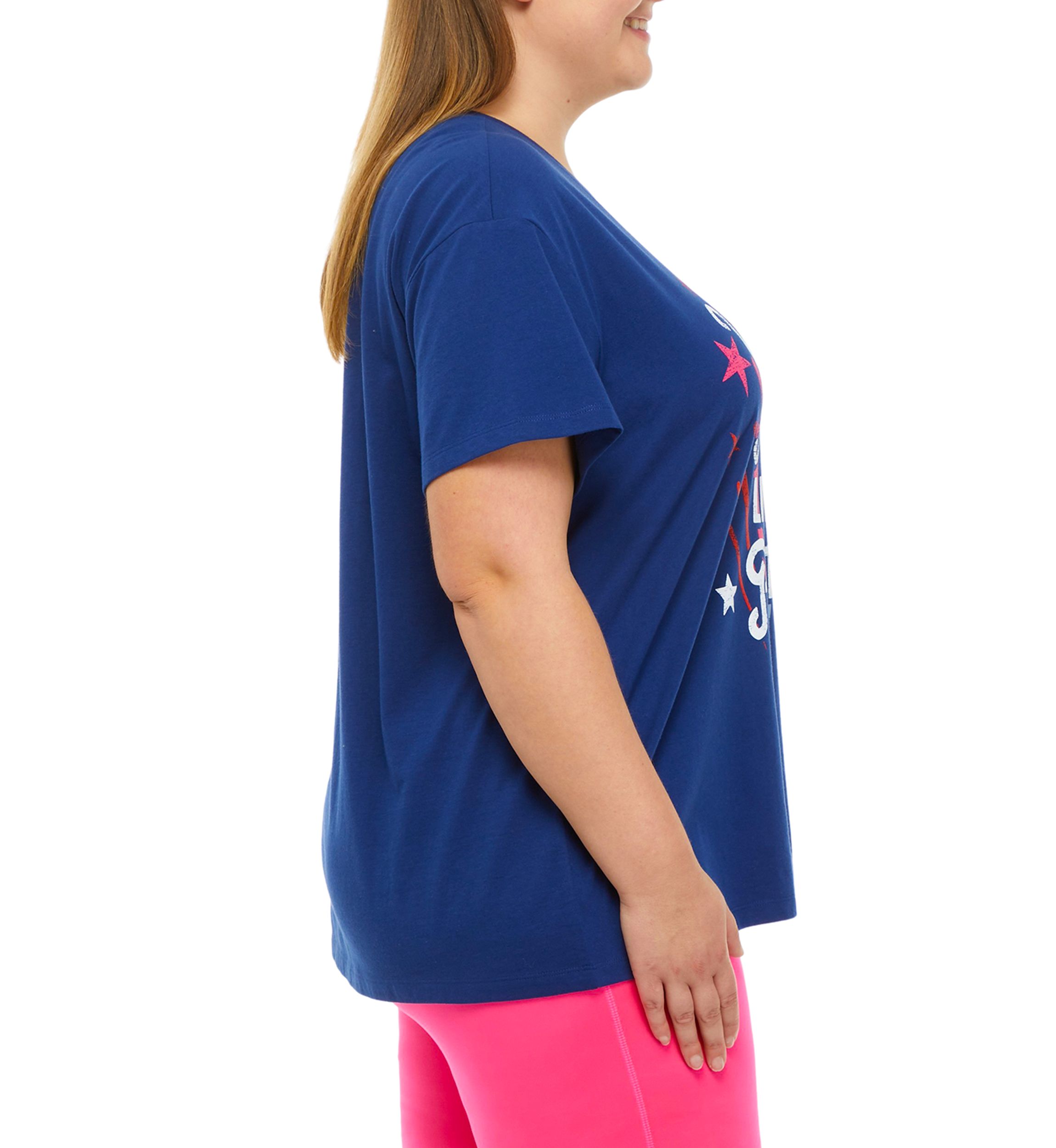 Plus Size Short Sleeve Oversized Graphic T-Shirt