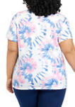 Plus Size Barbie Short Sleeve Oversized Graphic T-Shirt