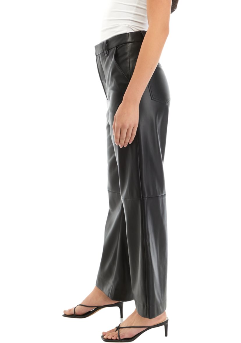 Womens The Mia Cropped Vegan Leather Trouser Pants