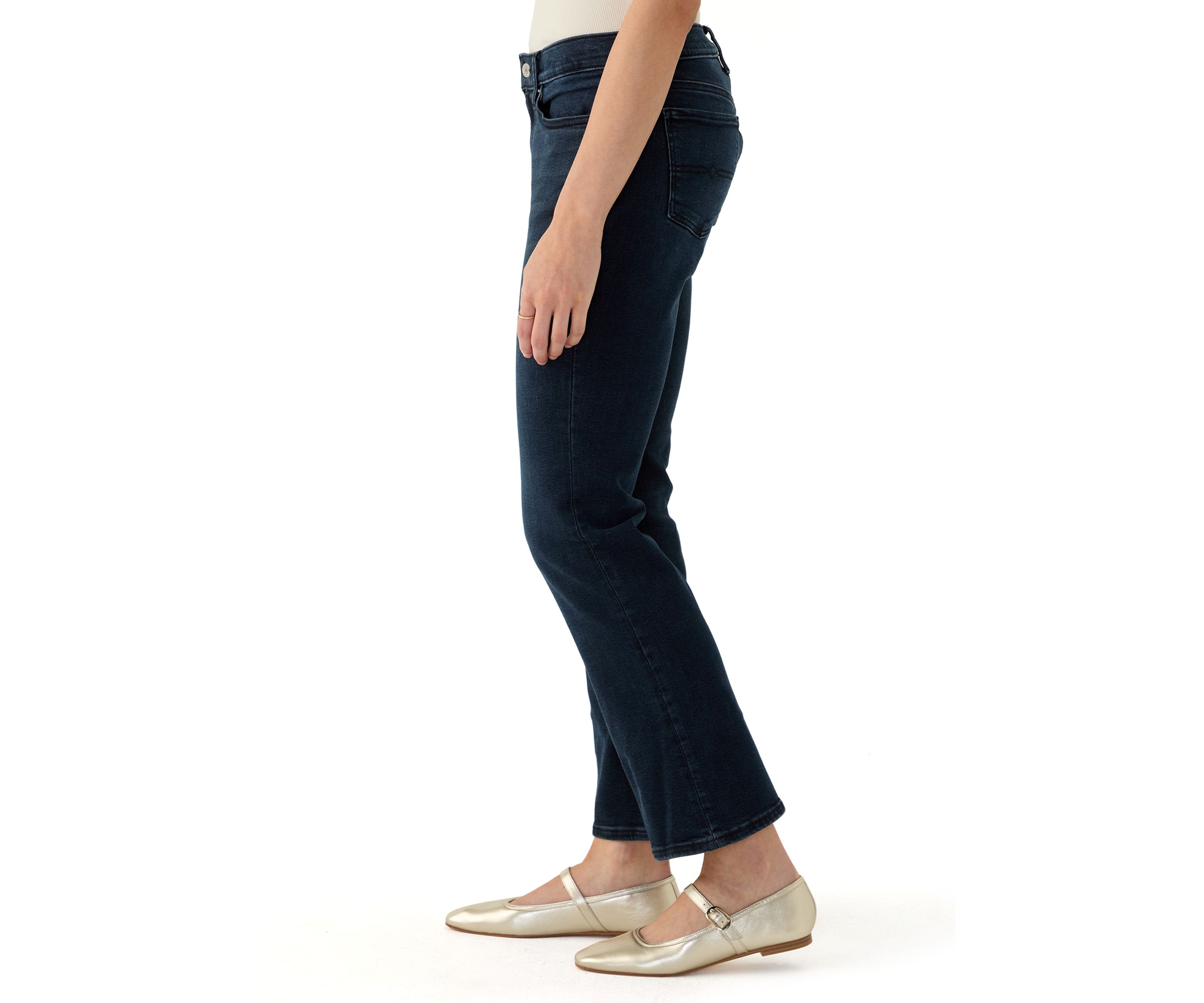 Womens Sweet Mid Rise Bootcut Jeans 