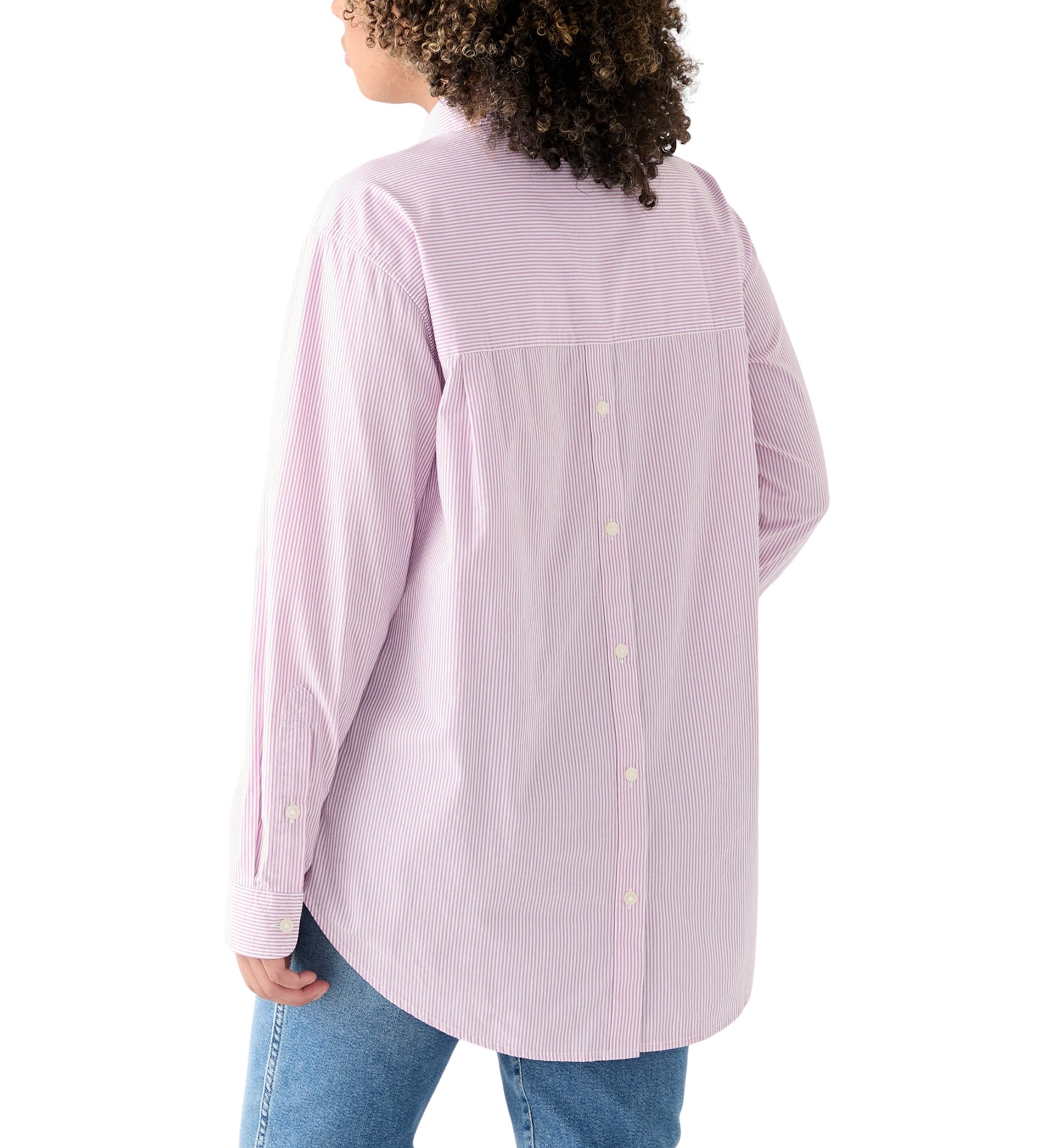 Womens Oversized Button Back Top