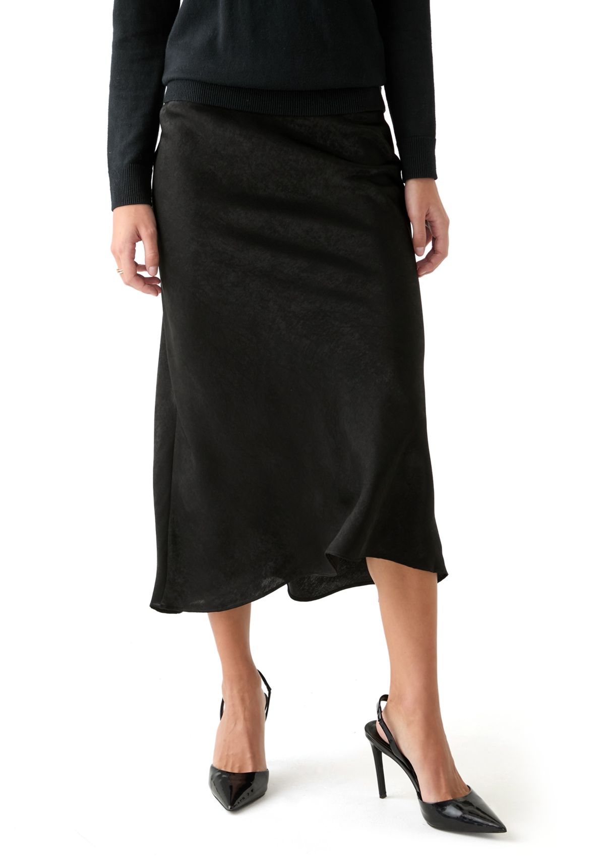 Womens A-Line Midi Skirt 