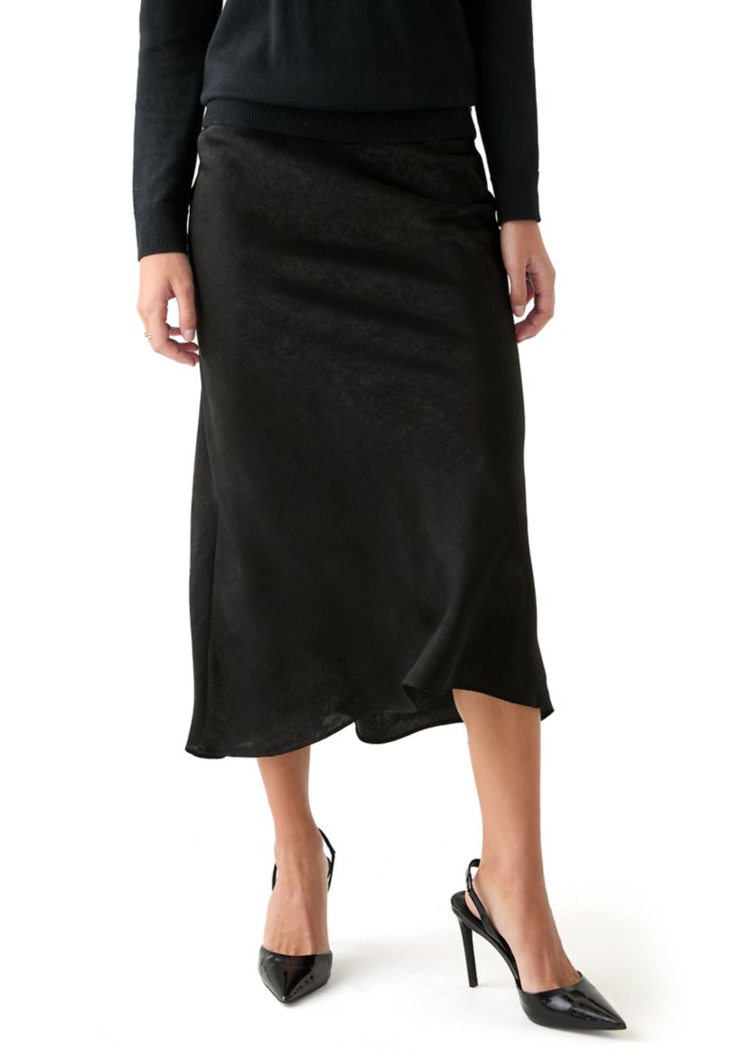 Womens A-Line Midi Skirt 