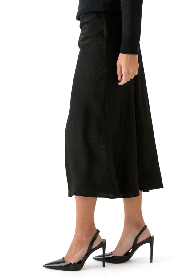 Womens A-Line Midi Skirt 