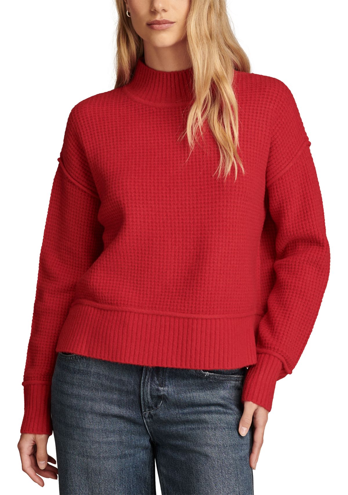 Womens Mock Neck Sweater