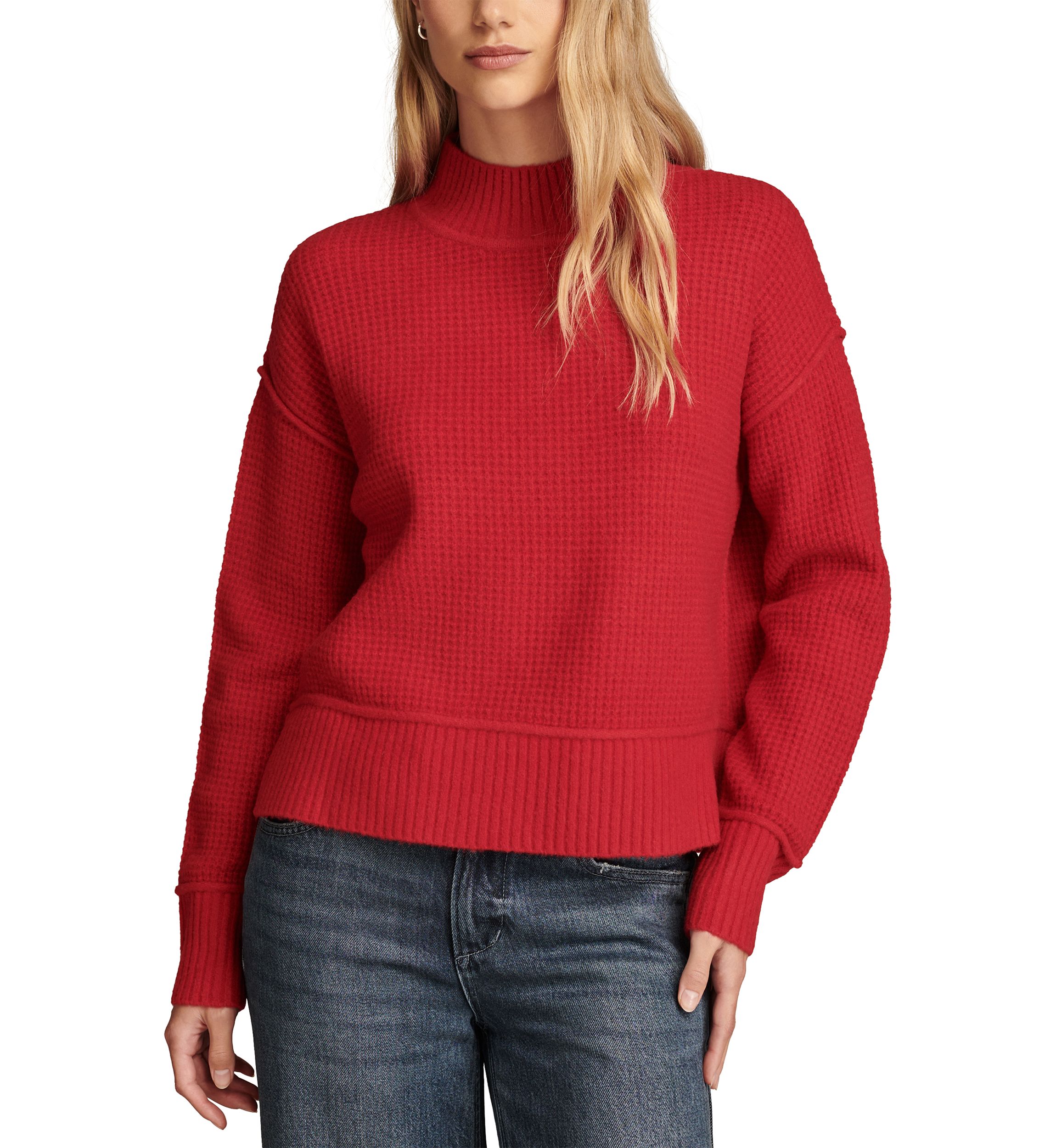 Womens Mock Neck Sweater