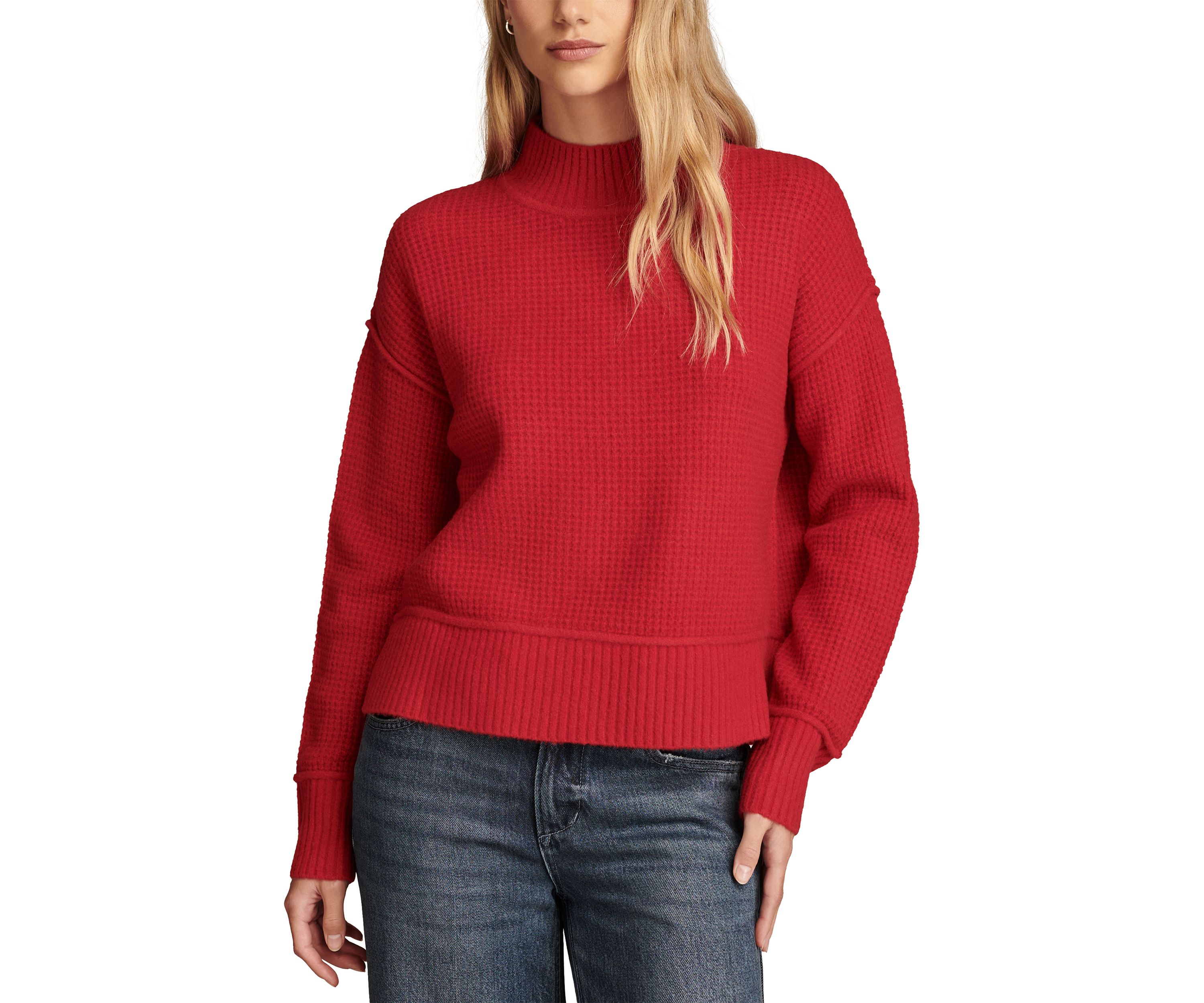Womens Mock Neck Sweater