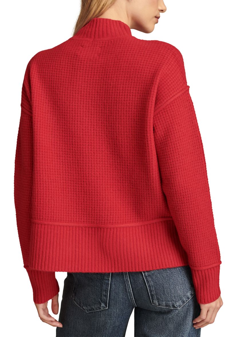 Womens Mock Neck Sweater