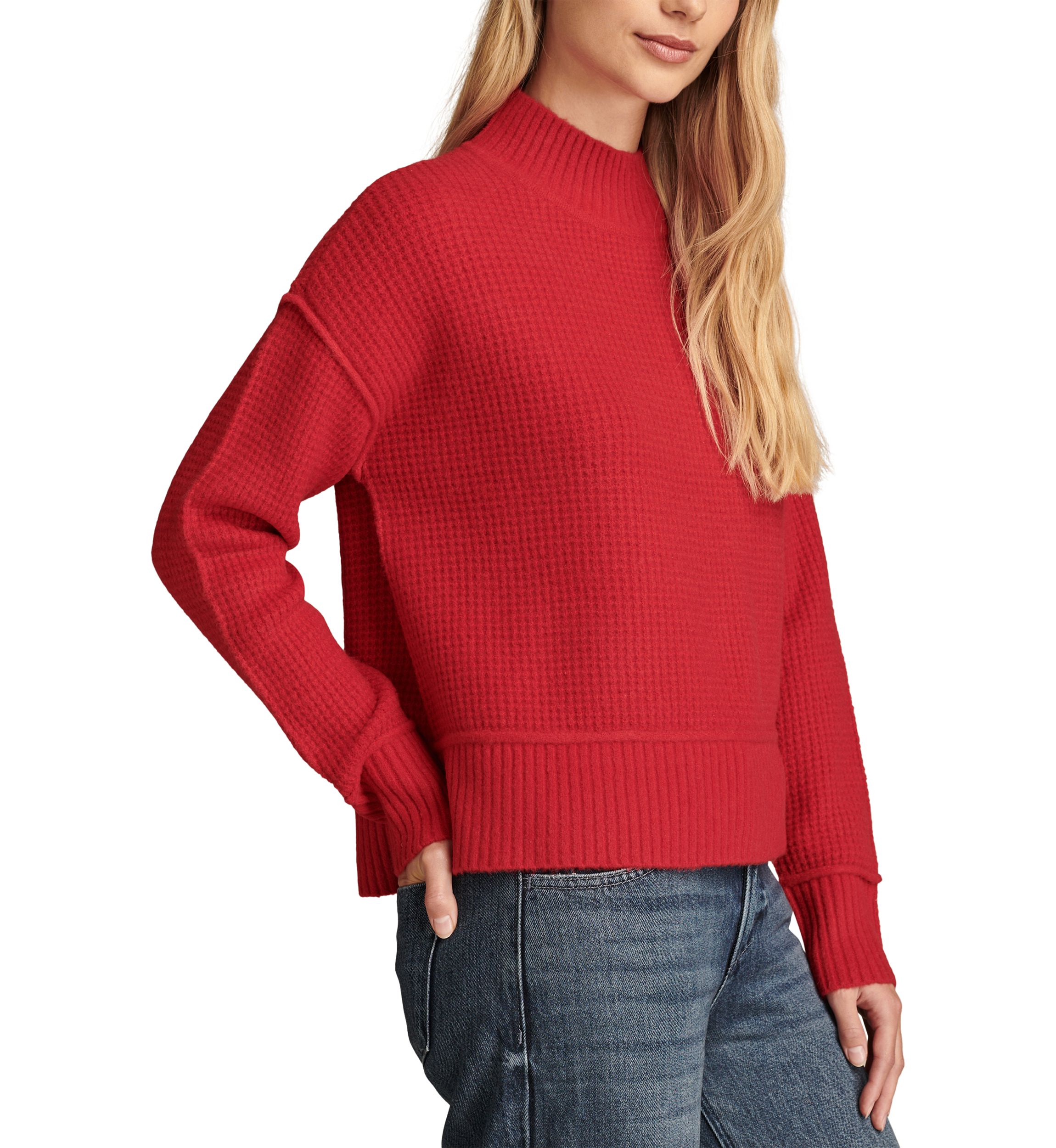 Womens Mock Neck Sweater