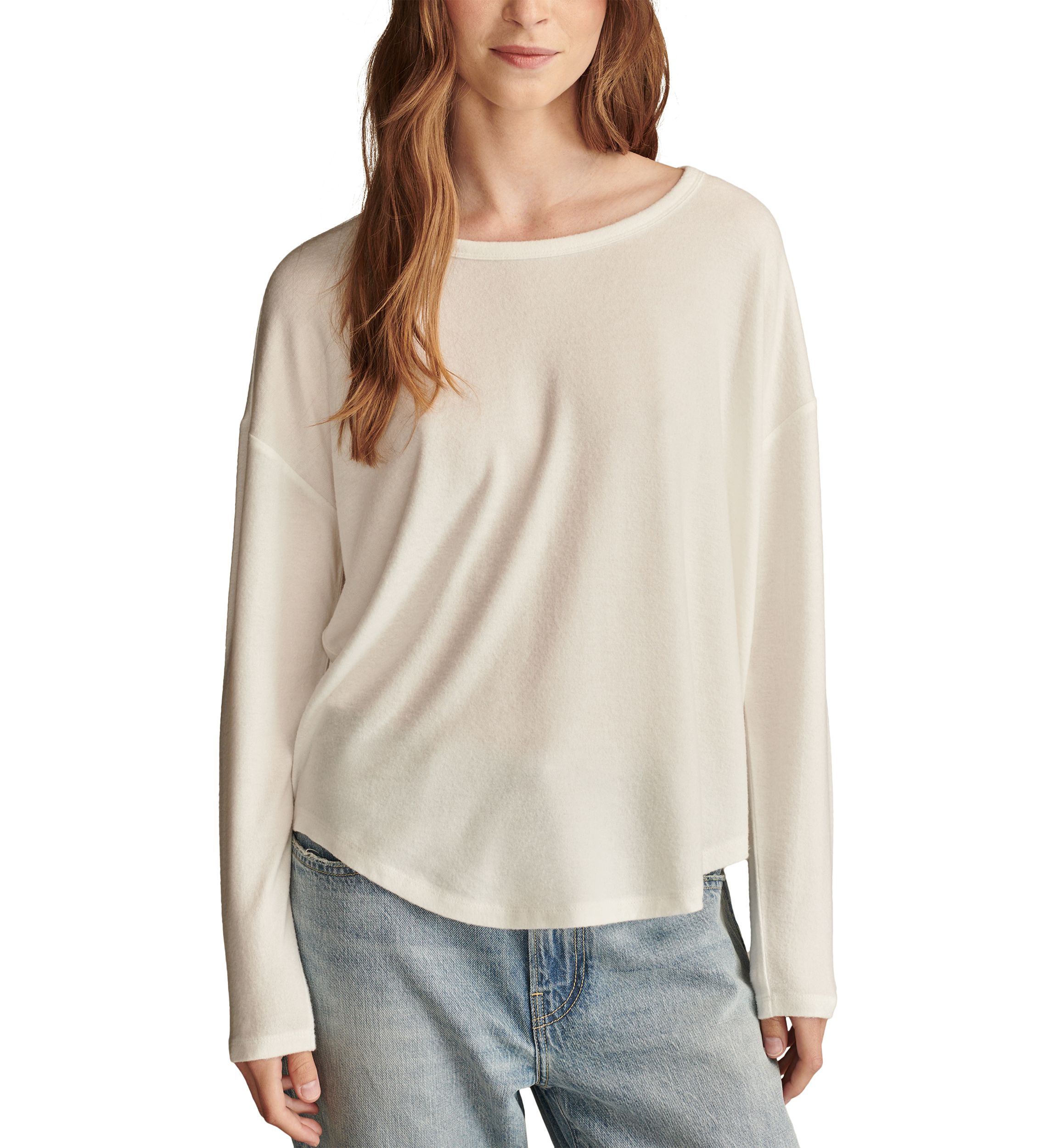 Long Sleeve Cloud Crew Neck T-Shirt