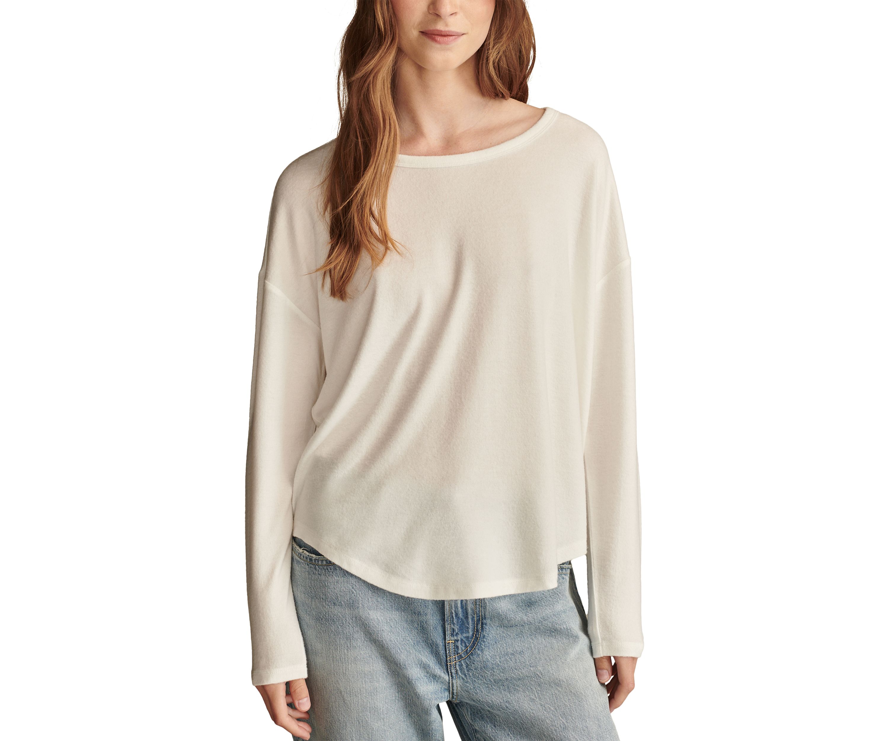 Long Sleeve Cloud Crew Neck T-Shirt