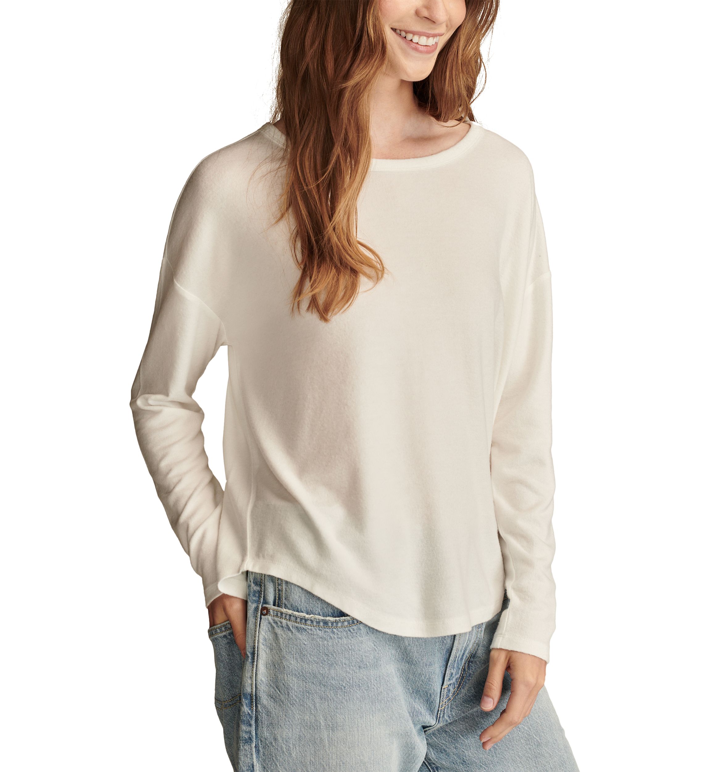 Long Sleeve Cloud Crew Neck T-Shirt
