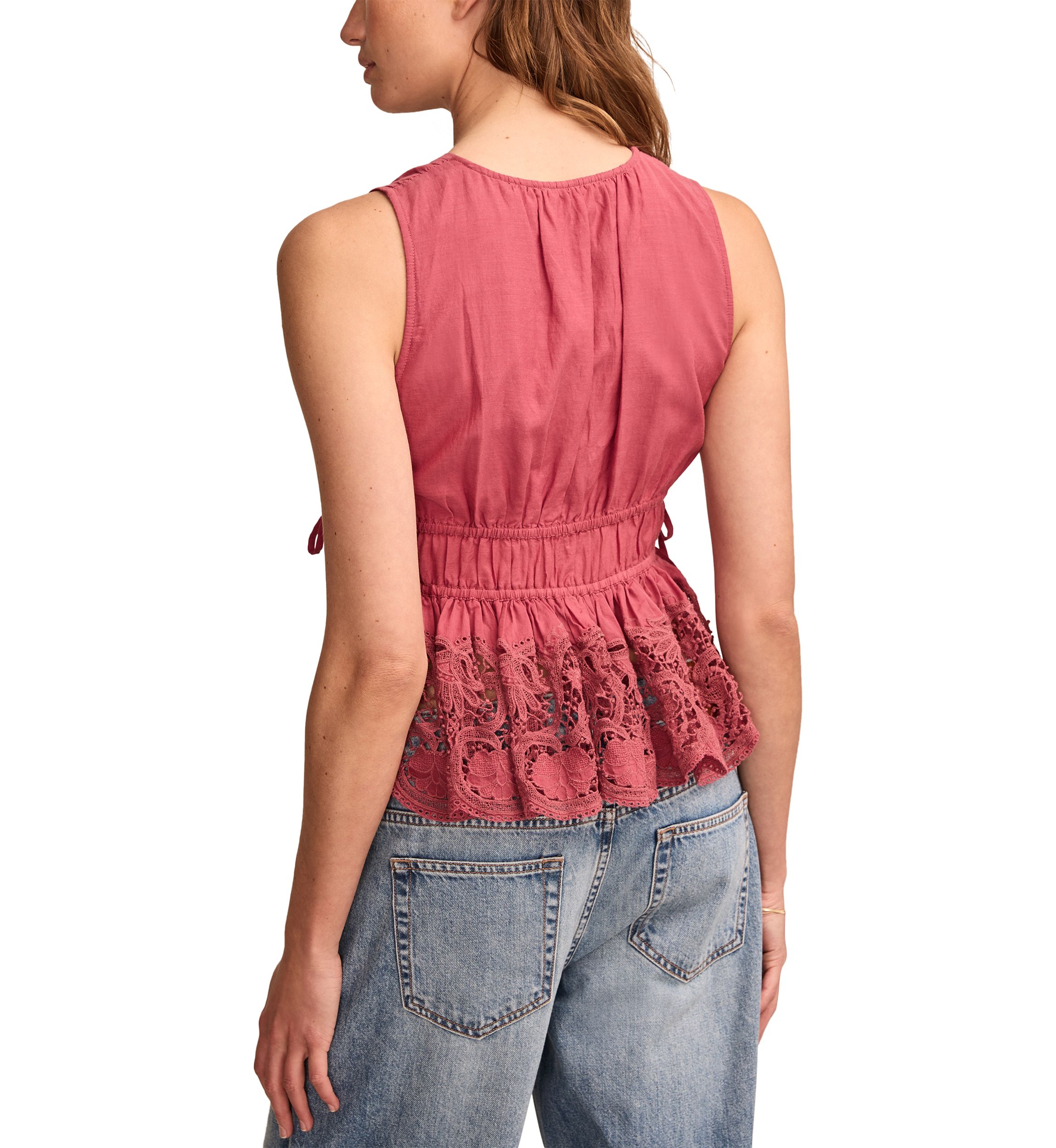 Ruched Side Tie Top