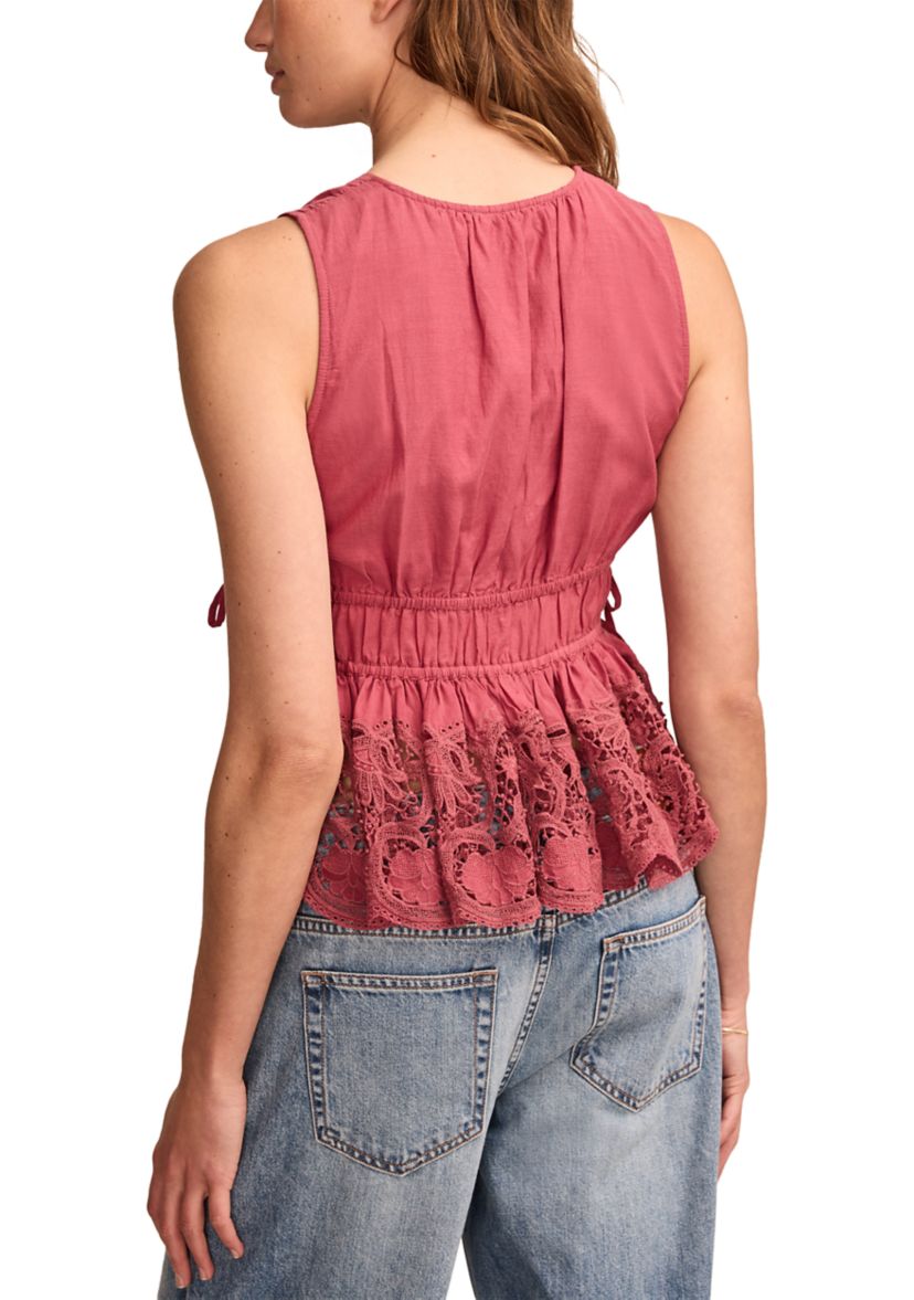 Ruched Side Tie Top