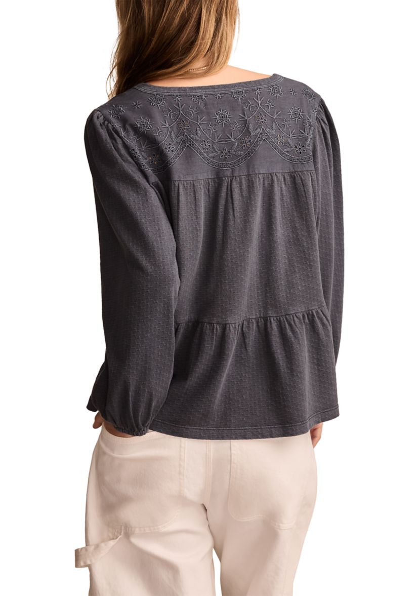 Tiered Babydoll textured Shirt