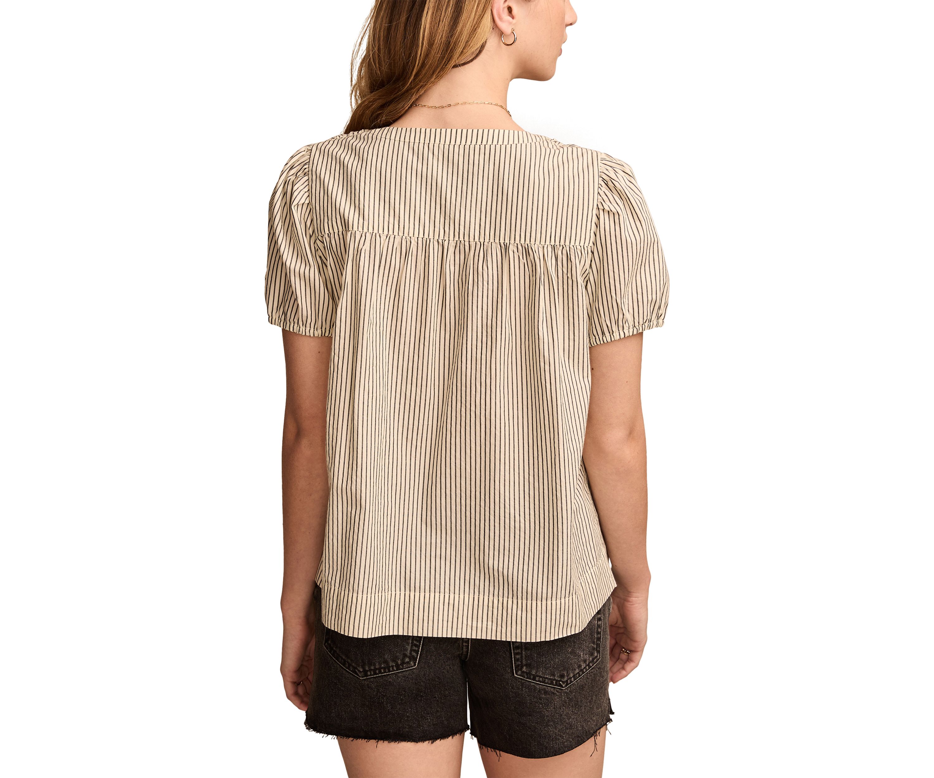 Smocked Puff Sleeve Top