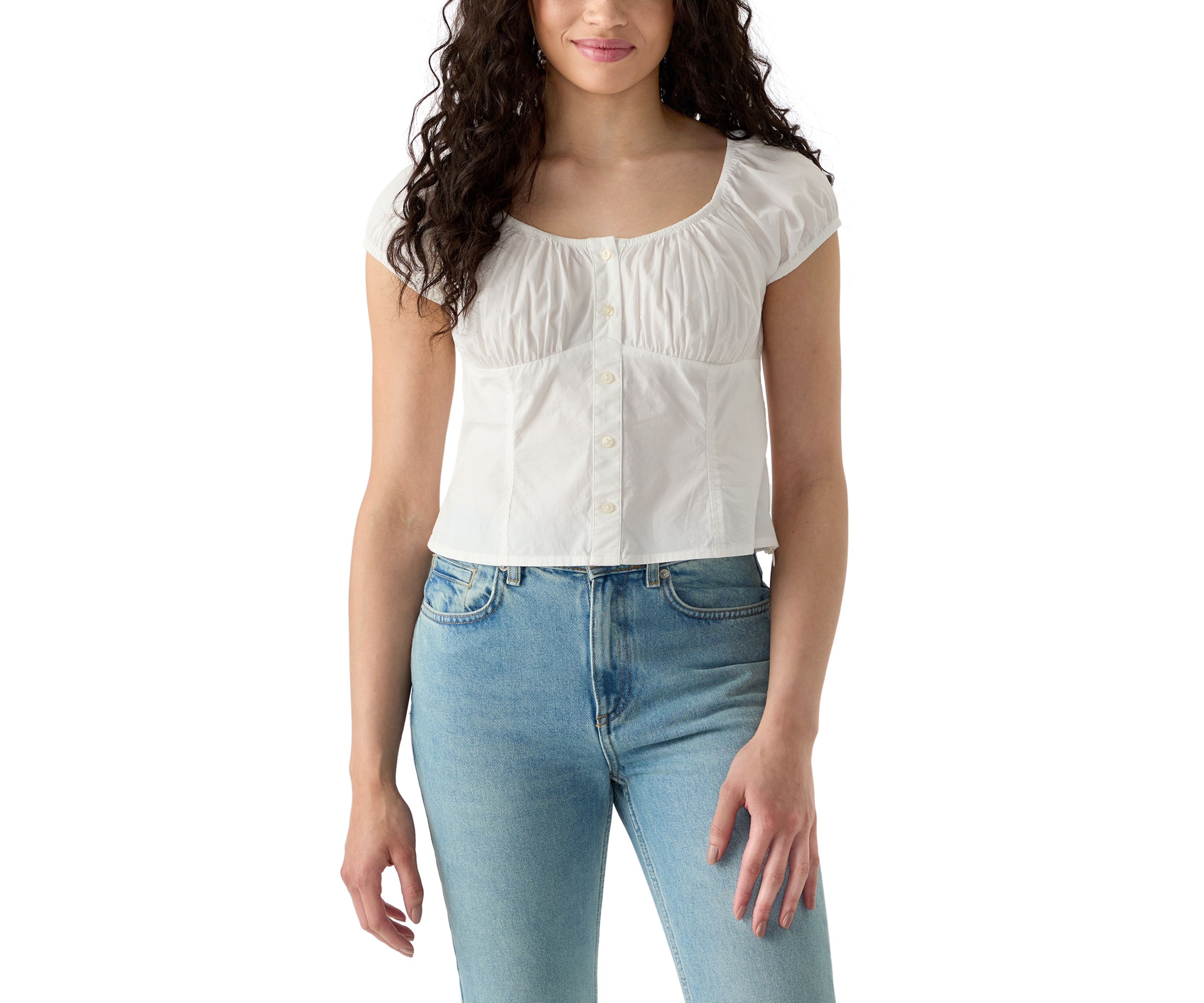 Short Sleeve Corset Top