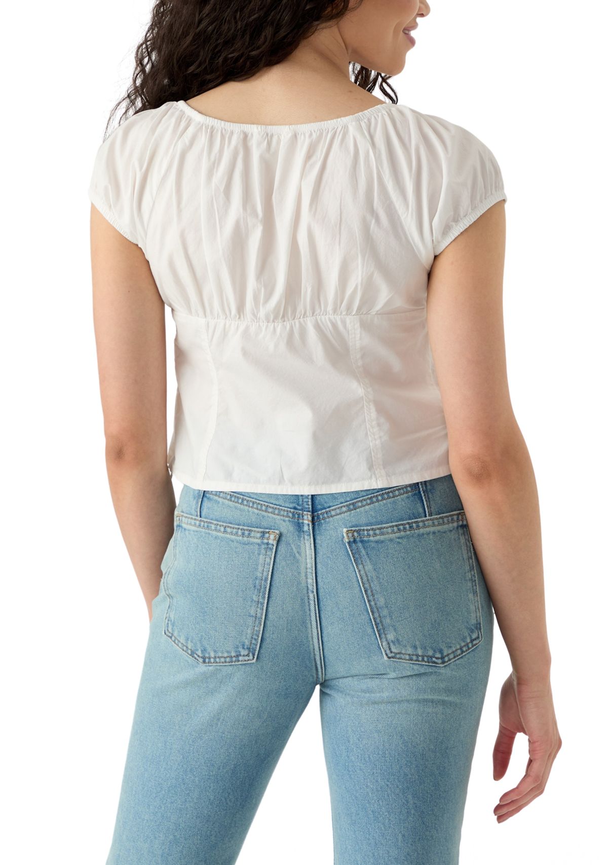 Short Sleeve Corset Top