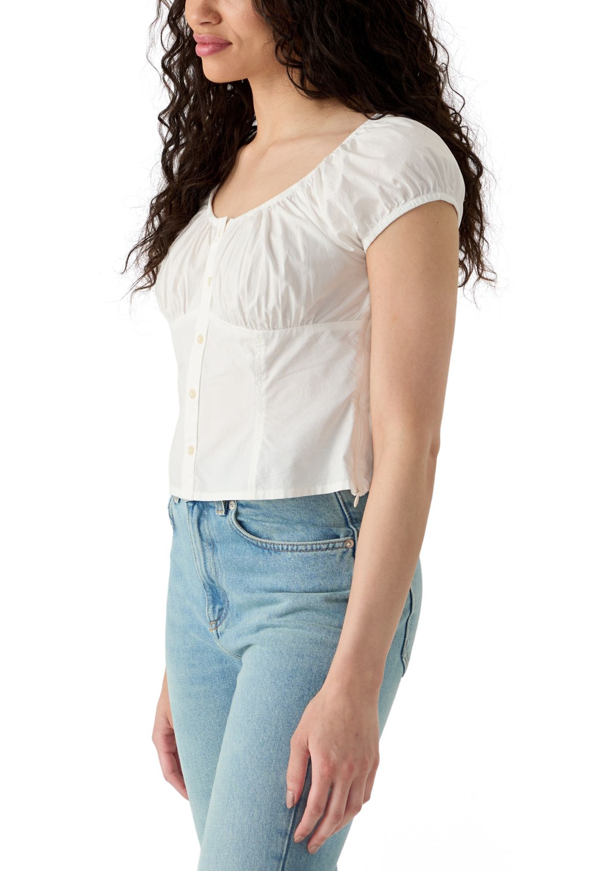 Short Sleeve Corset Top