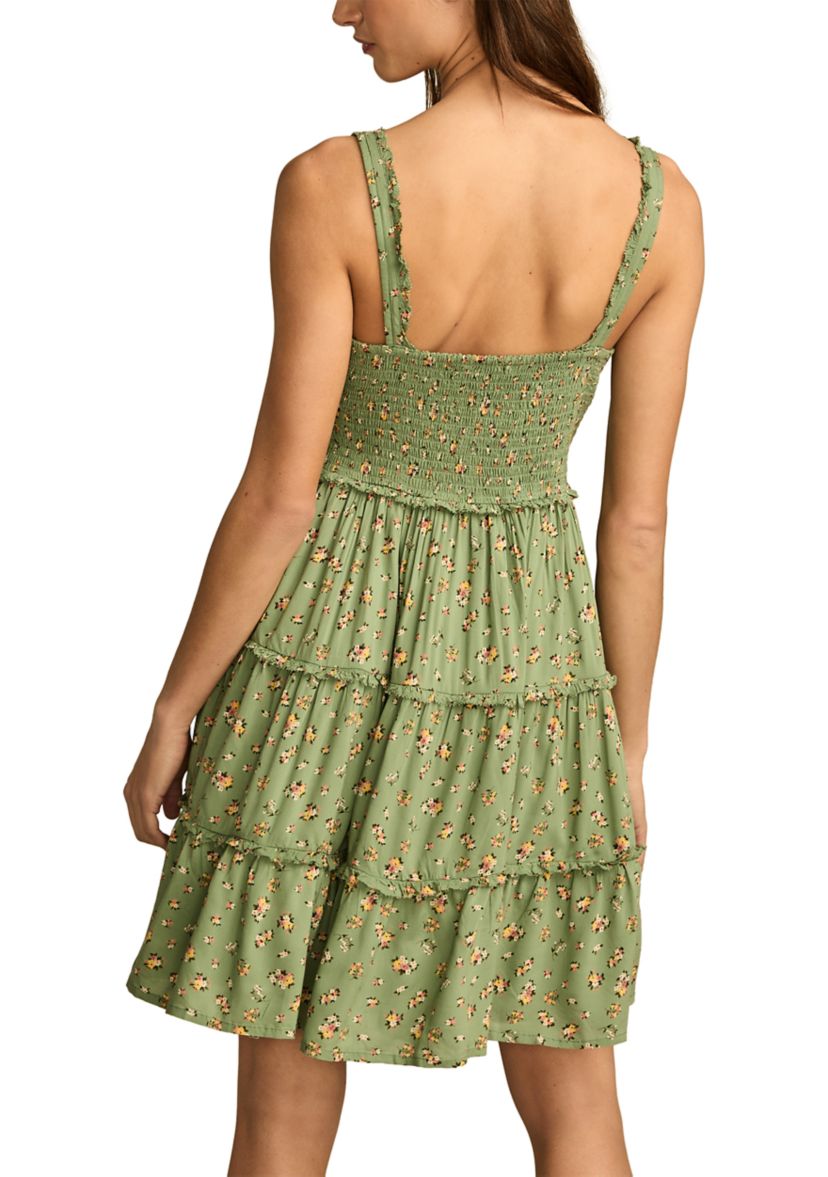 Tiered Ruffle Corset Mini Dress